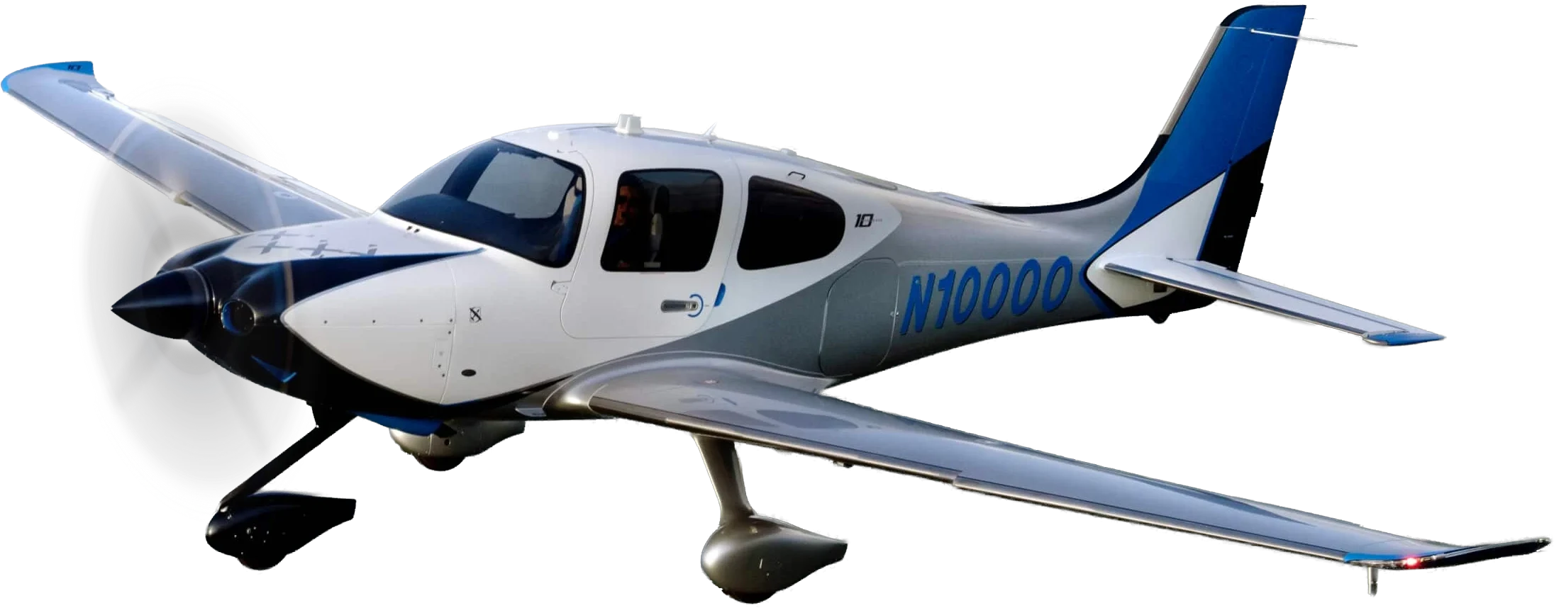 Aeronave Cirrus em voo